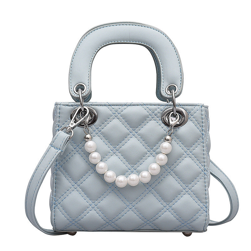 Bolso bandolera con diseño acolchado de diamantes tipo Dior