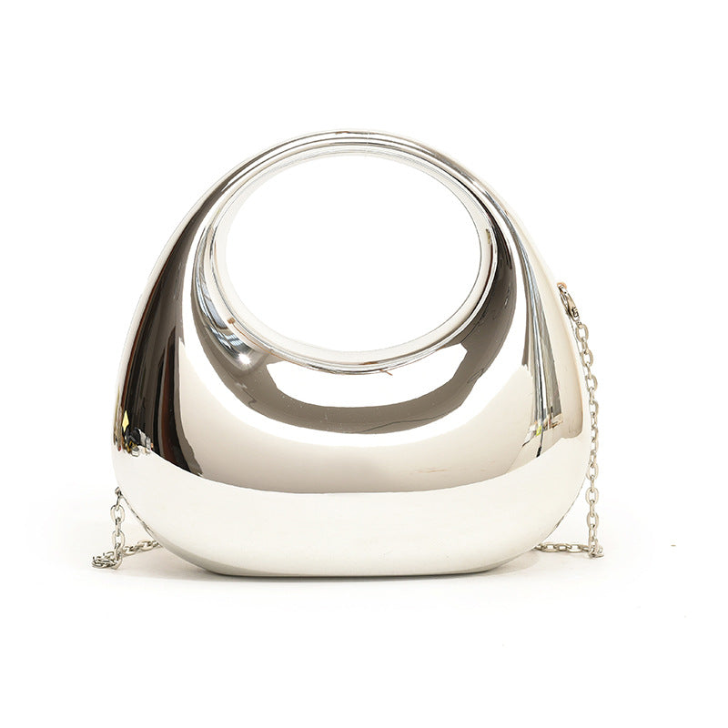 Bolso de mano de acrílico con cadena – diseño moderno y original