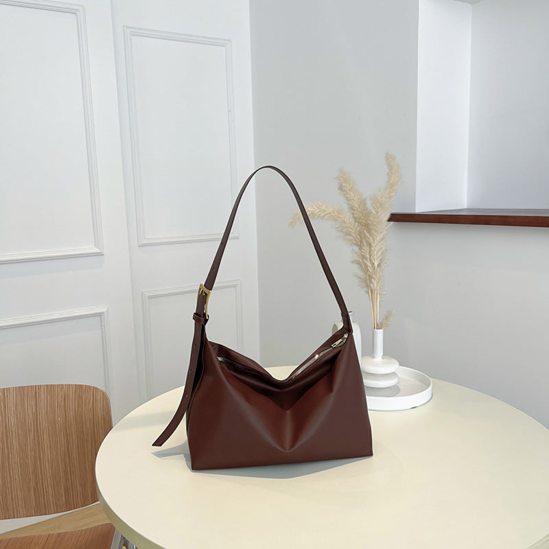 Bolso de hombro sencillo de gran capacidad – minimalismo y funcionalidad elegante
