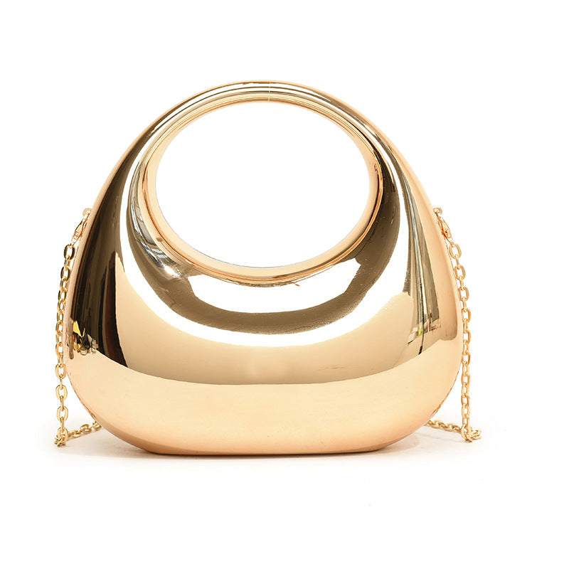 Bolso de mano de acrílico con cadena – diseño moderno y original
