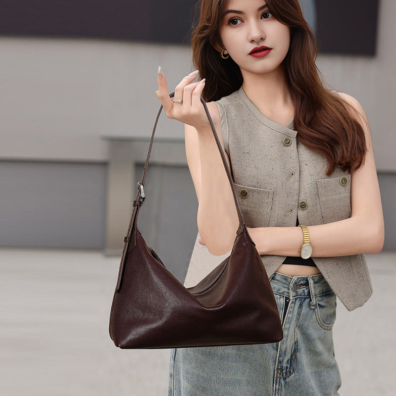 Bolso bandolera de piel para uso diario