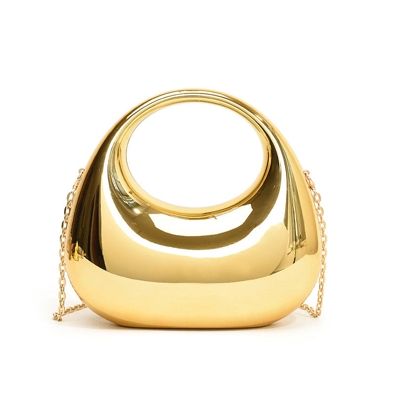 Bolso de mano de acrílico con cadena – diseño moderno y original
