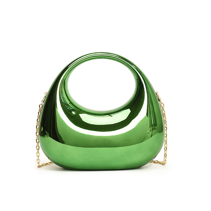 Bolso de mano de acrílico con cadena – diseño moderno y original