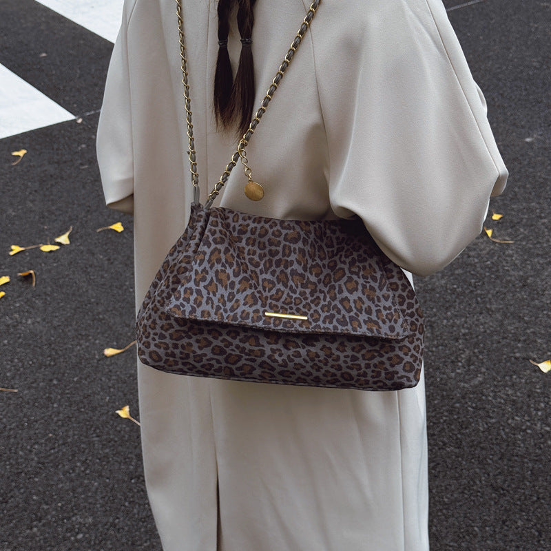 Bolso Leopardo Mujer Grande | Bolso de Hombro Trendy Alta Capacidad
