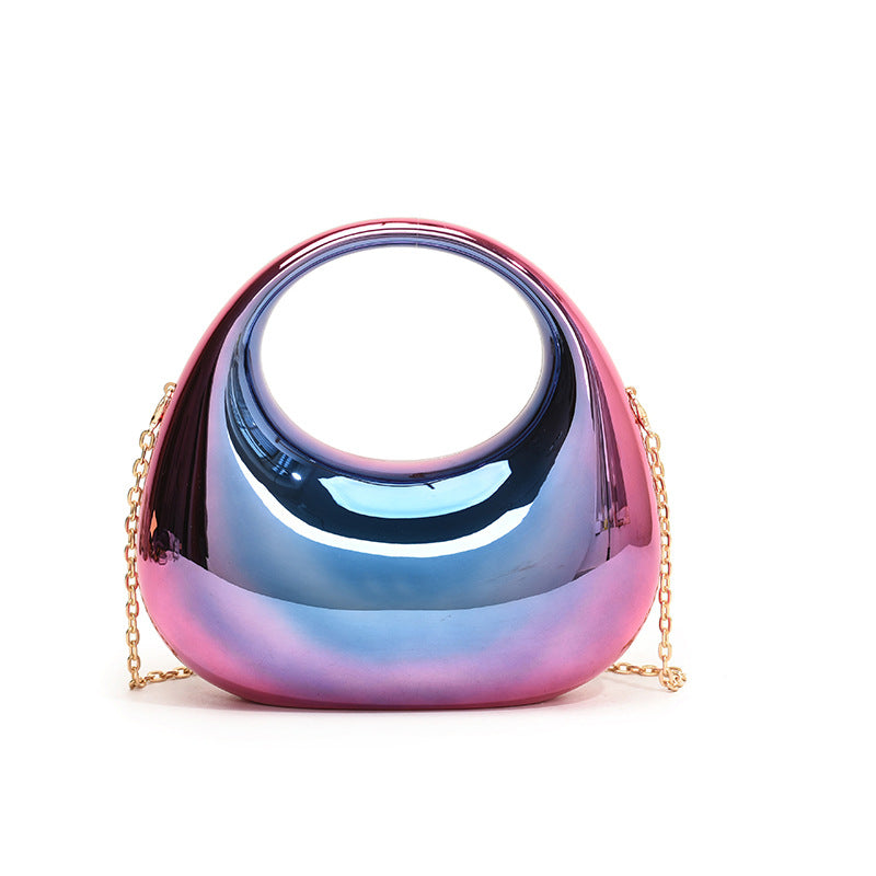 Bolso de mano de acrílico con cadena – diseño moderno y original