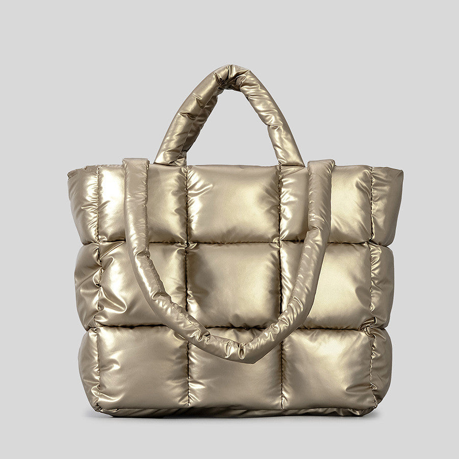 Bolso acolchado a cuadros