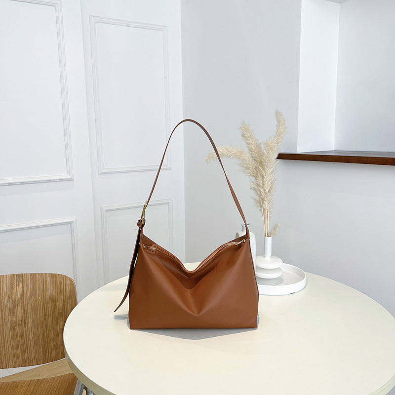 Bolso de hombro sencillo de gran capacidad – minimalismo y funcionalidad elegante