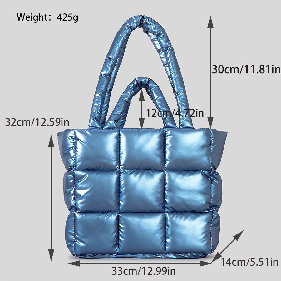 Bolso acolchado a cuadros