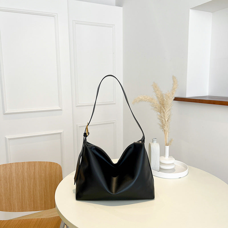 Bolso de hombro sencillo de gran capacidad – minimalismo y funcionalidad elegante