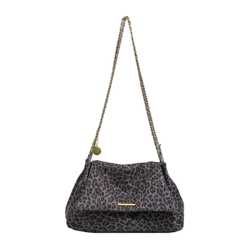 Bolso Leopardo Mujer Grande | Bolso de Hombro Trendy Alta Capacidad