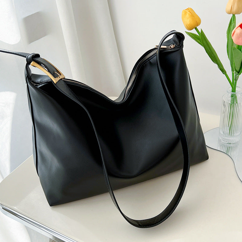 Bolso de hombro sencillo de gran capacidad – minimalismo y funcionalidad elegante